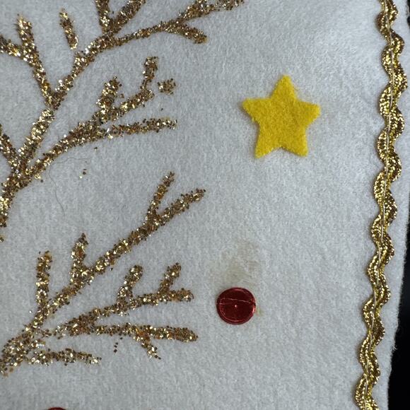 MCM Christmas Stocking Santa Claus Felt Applique Made In Japan 1950s Holiday Lot - Picture 15 of 15